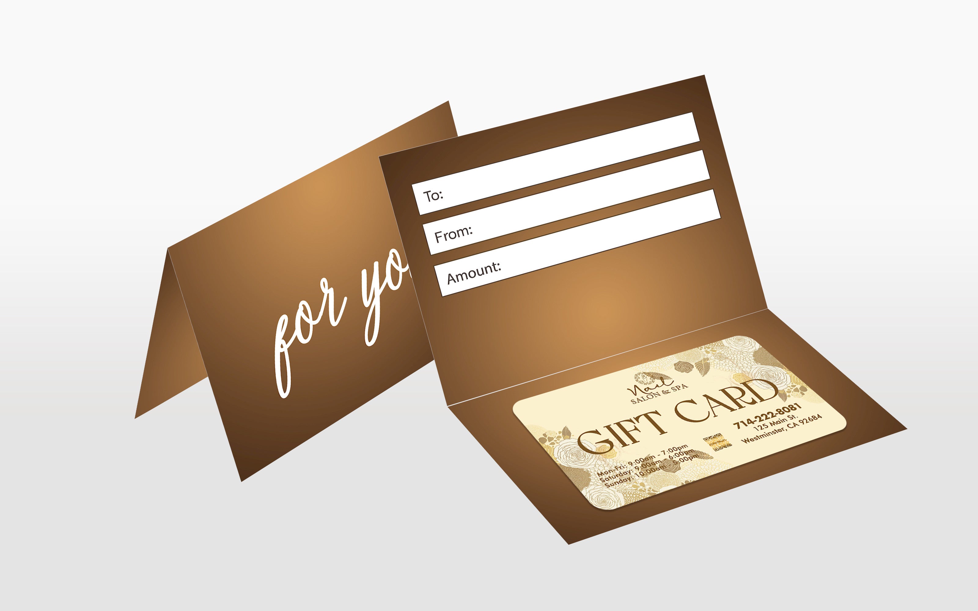 Gift card holder - FOR MERCHANTS USE ONLY