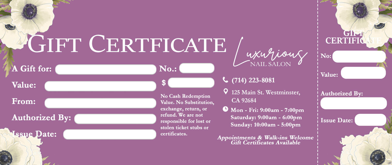 Gift Certificate - 390