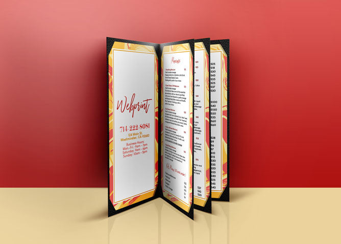 4 Page Menu 4.75x11 - 11